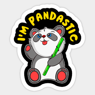 I'm Pandastic Panda Bear Fantastic Cute Sticker